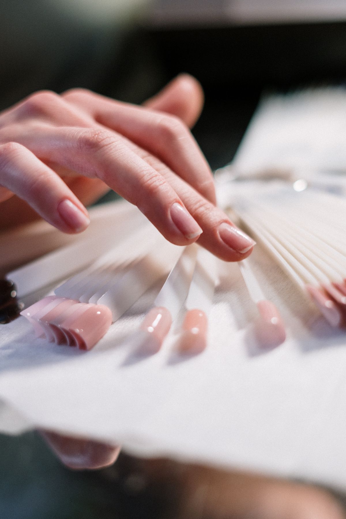 Nail technician at work at Tip Top Nails